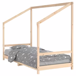 Giroletto per Bambini 90x200 cm in Legno Massello di Pinocod mxl 106083 - Vista aggiuntiva 2
