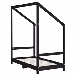 VidaXL 835708 lettino per bambini Nero Legno - Vista aggiuntiva 6