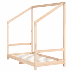 vidaXL Giroletto per Bambini 80x160 cm in Legno Massello di Pino - Vista aggiuntiva 3