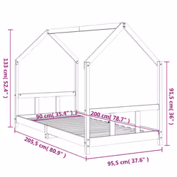 VidaXL 835719 lettino per bambini Bianco Legno - Vista aggiuntiva 8