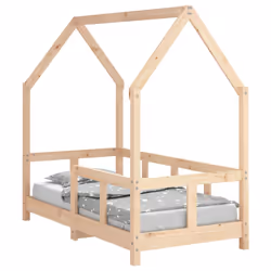 Giroletto per Bambini 70x140 cm in Legno Massello di Pinocod mxl 81594 - Vista aggiuntiva 2