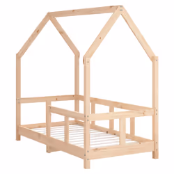 Giroletto per Bambini 70x140 cm in Legno Massello di Pinocod mxl 81594 - Vista aggiuntiva 3