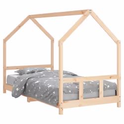 Giroletto per Bambini 90x190 cm in Legno Massello di Pinocod mxl 118858 - Vista aggiuntiva 2