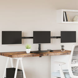 Supporto per Monitor Triplo in Acciaio Nero vesa 75/100 mm Vidaxl 32557