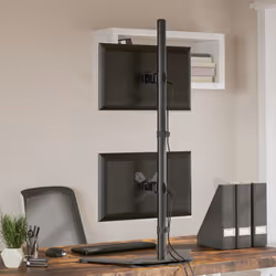 Supporto per Monitor Doppio in Acciaio Nero VESA 75/100 mmcod mxl 83087 - Vista aggiuntiva 3