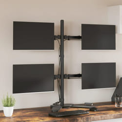 Vidaxl - Supporto per Monitor in Acciaio Nero vesa 75/100 mm 82184