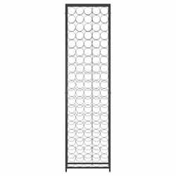 vidaXL Portavini da 95 Bottiglie Nero 54x18x200cm in Ferro Battuto - Vista aggiuntiva 3