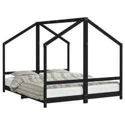 VidaXL 3200588 lettino per bambini Nero Legno