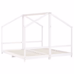 Giroletto per Bambini Bianco 2x(90x200) cm Legno Massello Pinocod mxl 131626 - Vista aggiuntiva 3