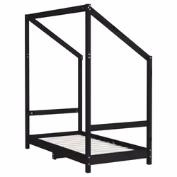 VidaXL 3200597 lettino per bambini Nero Legno - Vista aggiuntiva 7
