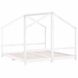 Giroletto per Bambini Bianco 2x(90x190)cm Legno Massello Pinocod mxl 131625 - Vista aggiuntiva 3