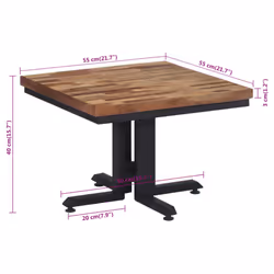 VidaXL 358516 tavolo da cucina e sala da pranzo Forma rettangolare - Vista aggiuntiva 7