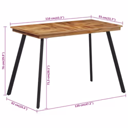 VidaXL 358530 tavolo da cucina e sala da pranzo - Vista aggiuntiva 7