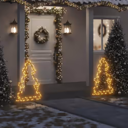 Questa accattivante decorazione luminosa natalizia a forma di albero è la scelta perfetta per decorare la vostra casa o giard ...