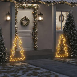 Decorazione Luminosa Natalizia con Picchetti Albero 115LED 90cm Vidaxl 65475