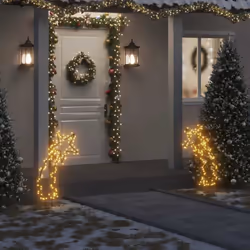 Questa accattivante decorazione luminosa natalizia a forma di stella cadente è la scelta perfetta per decorare la vostra casa ...