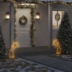 Vidaxl - Luce Decorativa Natale con Picchetti Stella Cadente 80LED 62cm 49821