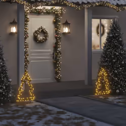 Questa accattivante decorazione luminosa natalizia a forma di albero è la scelta perfetta per decorare la vostra casa o giard ...