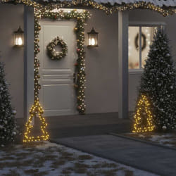 Vidaxl - Decorazione Luminosa Natalizia con Picchetti Albero 80LED 60cm 39411