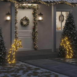 Luce Decorativa Natale con Picchetti Stella Cadente 115LED 89cm Vidaxl 41588