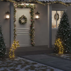 Vidaxl - Luce Decorativa Natale con Picchetti Stella Cadente 80LED 62cm 42455