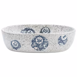 Lavabo da Appoggio Grigio e Blu Ovale 47x33x13 cm Ceramicacod mxl 83580 - Vista aggiuntiva 3