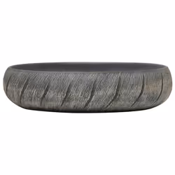 Lavabo da Appoggio Nero e Grigio Ovale 59x40x15 cm Ceramicacod mxl 131492 - Vista aggiuntiva 3