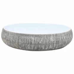 Lavabo da Appoggio Grigio e Blu Ovale 59x40x15 cm Ceramicacod mxl 107523 - Vista aggiuntiva 3