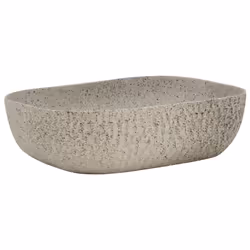 Lavabo da Appoggio Grigio Rettangolare 48x37,5x13,5 cm Ceramicacod mxl 131495 - Vista aggiuntiva 2
