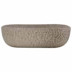 Lavabo da Appoggio Grigio Rettangolare 48x37,5x13,5 cm Ceramicacod mxl 131495 - Vista aggiuntiva 3