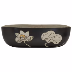 Lavabo Appoggio Grigio Nero Rettangolare 48x37,5x13,5 Ceramicacod mxl 107522 - Vista aggiuntiva 3