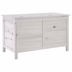 vidaXL Contenitore Giardino Bianco 99x49,5x58,5cm Legno Massello Abete - Vista aggiuntiva 2
