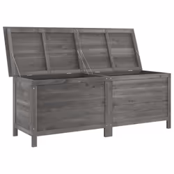 vidaXL Contenitore da Giardino Antracite 150x50x56,5 cm Massello Abete - Vista aggiuntiva 3