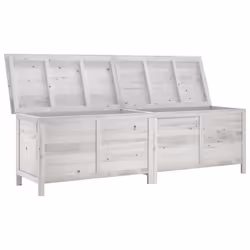 Contenitore da Giardino Bianco 198,5x50x56,5 cm Massello Abetecod mxl 112049 - Vista aggiuntiva 3