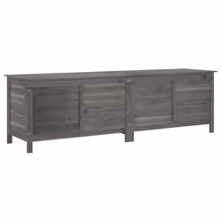 Contenitore Giardino Antracite 198,5x50x56,5 cm Massello Abetecod mxl 88572 - Vista aggiuntiva 2