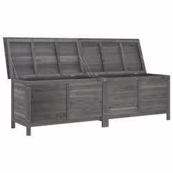 Contenitore Giardino Antracite 198,5x50x56,5 cm Massello Abetecod mxl 88572 - Vista aggiuntiva 3