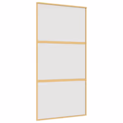 Porta Scorrevole Oro 102,5x205 Vetro Smerigliato ESG Alluminiocod mxl 131663 - Vista aggiuntiva 2