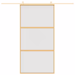 Porta Scorrevole Oro 102,5x205 Vetro Smerigliato ESG Alluminiocod mxl 131663 - Vista aggiuntiva 3