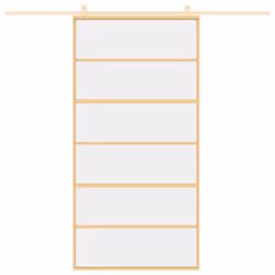 Porta Scorrevole Oro 102,5x205 Vetro Trasparente ESG Alluminiocod mxl 83754 - Vista aggiuntiva 3