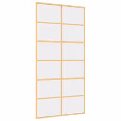 Porta Scorrevole Oro 102,5x205 Vetro Trasparente ESG Alluminiocod mxl 107691 - Vista aggiuntiva 2