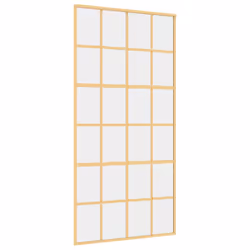 Porta Scorrevole Oro 102,5x205 Vetro Trasparente ESG Alluminiocod mxl 83756 - Vista aggiuntiva 2