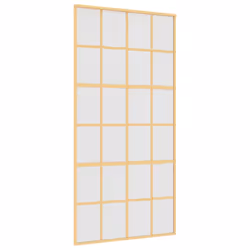 Porta Scorrevole Oro 102,5x205 Vetro Smerigliato ESG Alluminiocod mxl 114860 - Vista aggiuntiva 2