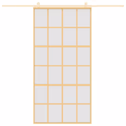 Porta Scorrevole Oro 102,5x205 Vetro Smerigliato ESG Alluminiocod mxl 114860 - Vista aggiuntiva 3