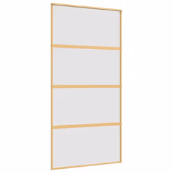 Porta Scorrevole Oro 102,5x205 Vetro Smerigliato ESG Alluminiocod mxl 83758 - Vista aggiuntiva 2