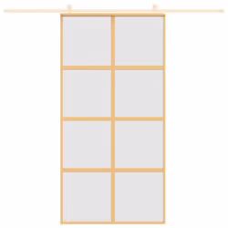 Porta Scorrevole Oro 102,5x205 Vetro Smerigliato ESG Alluminiocod mxl 107693 - Vista aggiuntiva 3