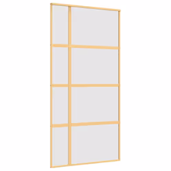 Porta Scorrevole Oro 102,5x205 Vetro Smerigliato ESG Alluminiocod mxl 83760 - Vista aggiuntiva 2