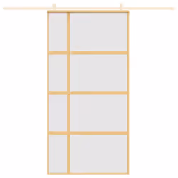 Porta Scorrevole Oro 102,5x205 Vetro Smerigliato ESG Alluminiocod mxl 83760 - Vista aggiuntiva 3