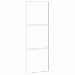 Porta Scorrevole Bianca 76x205 cm Vetro Temperato e Alluminiocod mxl 107774 - Vista aggiuntiva 2