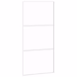 Porta Scorrevole Bianca 102,5x205cm Vetro Temperato e Alluminiocod mxl 107773 - Vista aggiuntiva 2