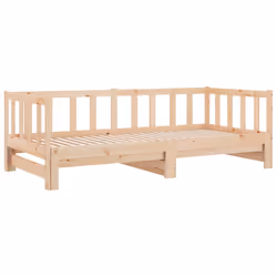 Divano Letto con Letto Estraibile 90x200cm Legno Massello Pinocod mxl 85448 - Vista aggiuntiva 3